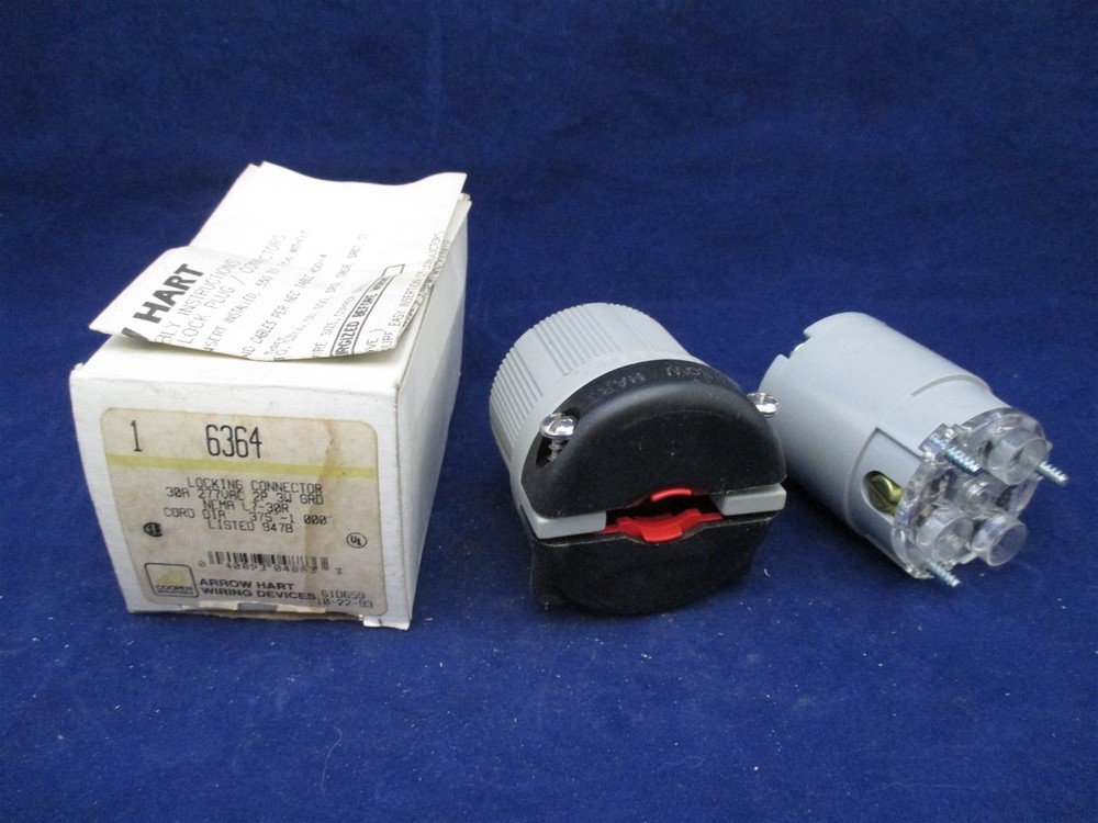 Arrow Hart 6364 Locking Connector new
