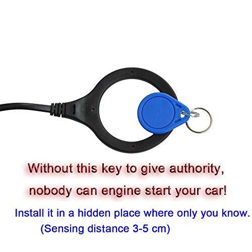 Car Alarm System RFID Push Engine Start Button & Keyless Go System for Vehicl...