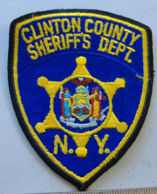 CLINTON COUNTY SHERIFF  NEW YORK  FABRIC    PATCH