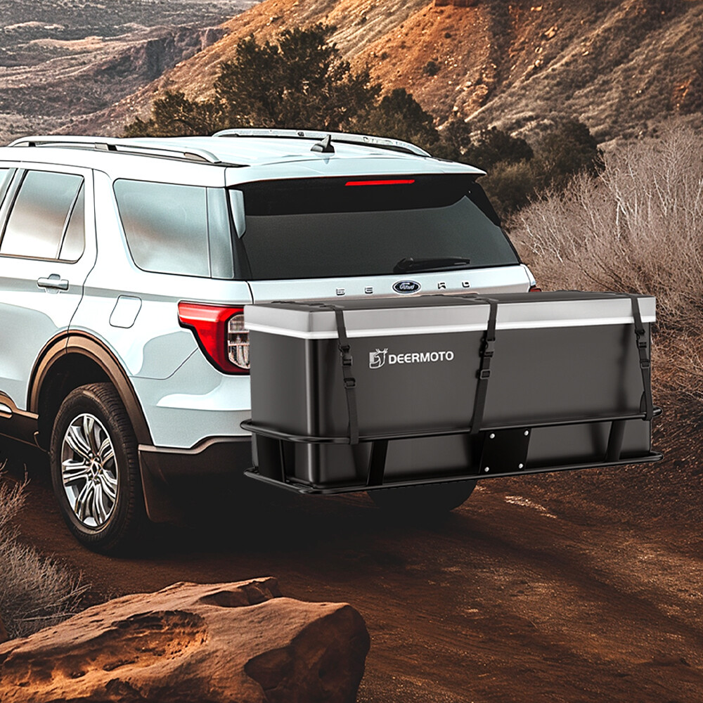 DEERMOTO Hitch Mount Luggage Cargo Carrier Bag Storage Waterproof 19 Cubic Feet