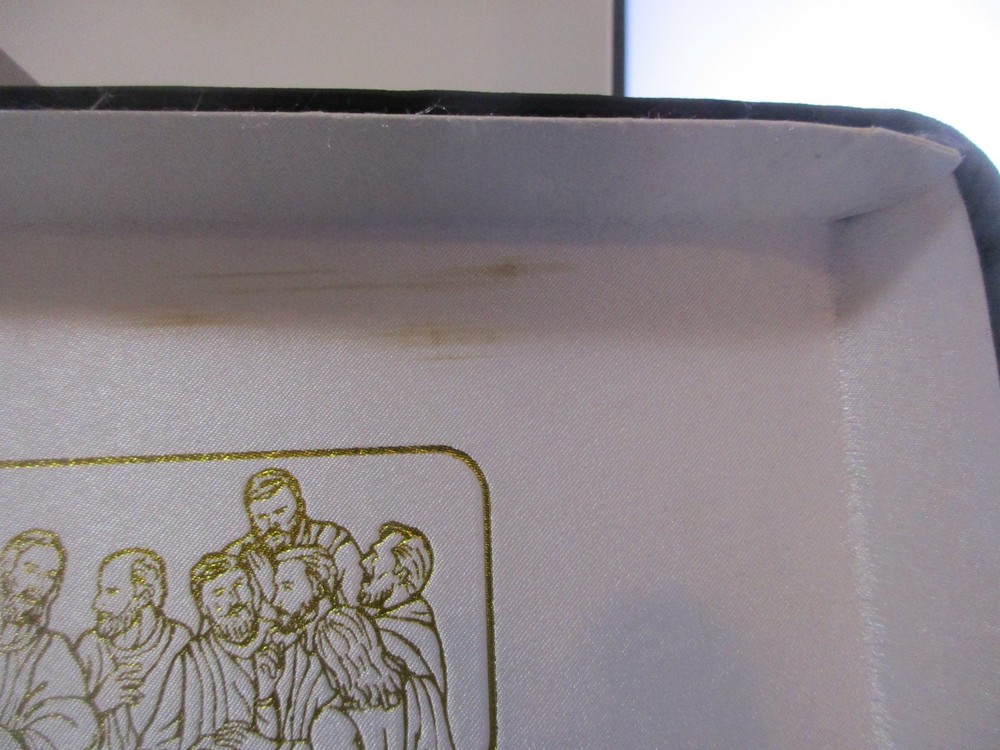 Portable Communion Set in Case "Last Supper" Set