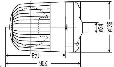 Rotating Beacon HELLA 2RL 007 553-001