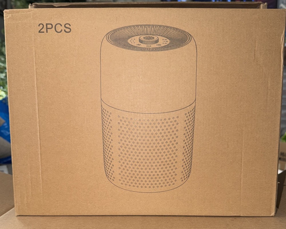 2x TPLMB P60 Air Purification System – White – Compact & Efficient