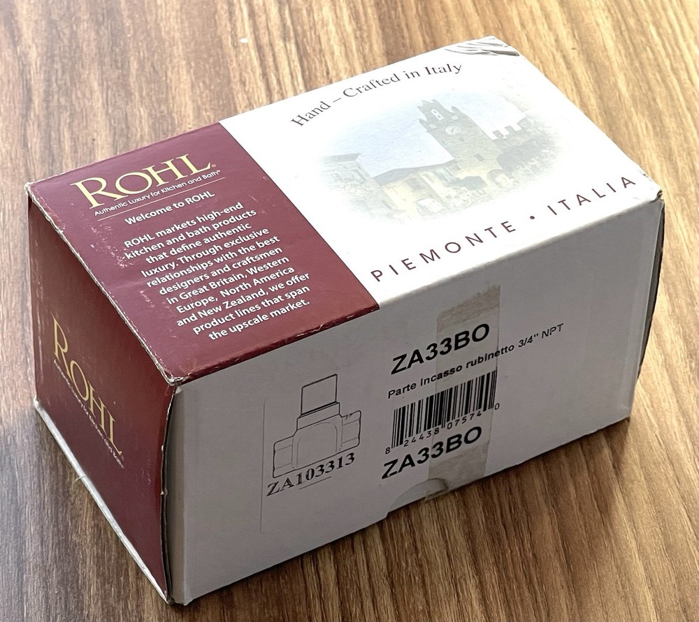 Rohl ZA33BO 3/4" Volume Control Rough Valve