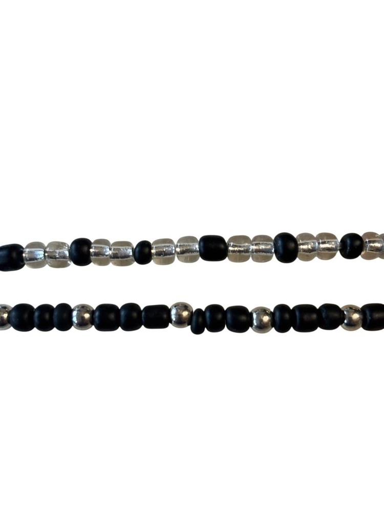 Handmade Beaded Stretch Bracelets Black 0233
