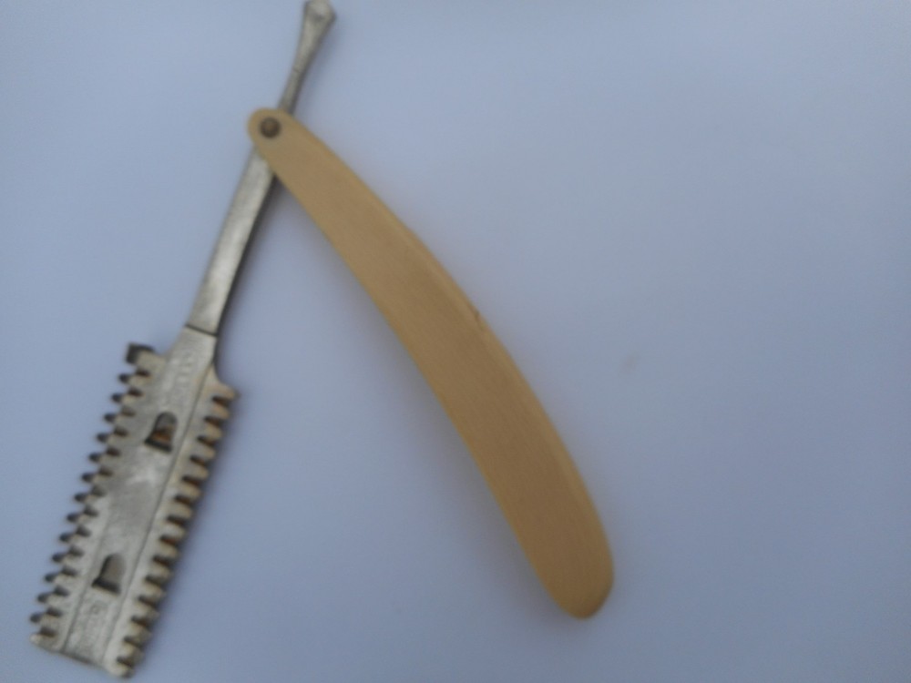 DURHAM DUPLEX BARBER'S THINNING SHAPING COMB RAZOR