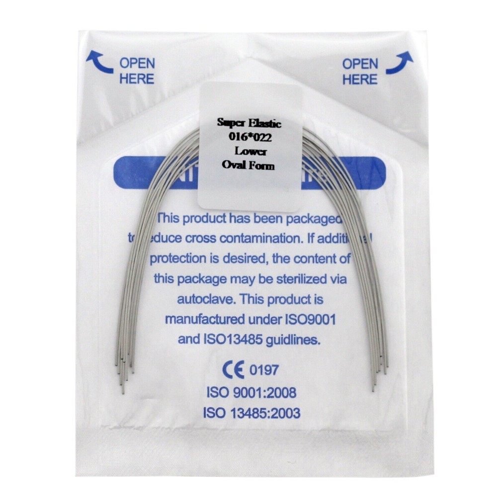 10 pcs/Pack Dental Orthodontic Super Elastic Niti Arch Wire Rectangular Nature