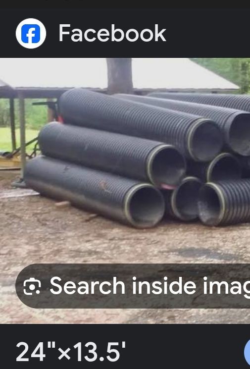 20' Culverts Plastic 24' x 24' Black