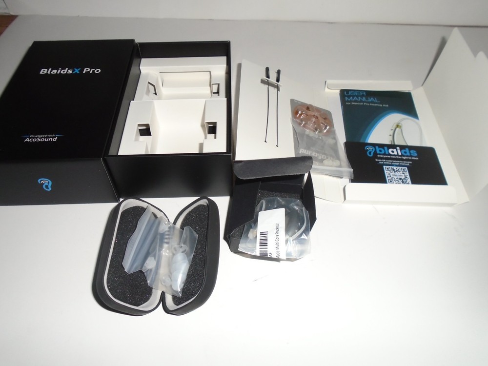 Blaids X Pro Programmable Hearing Aids W/ Multi Core Processor New In Box