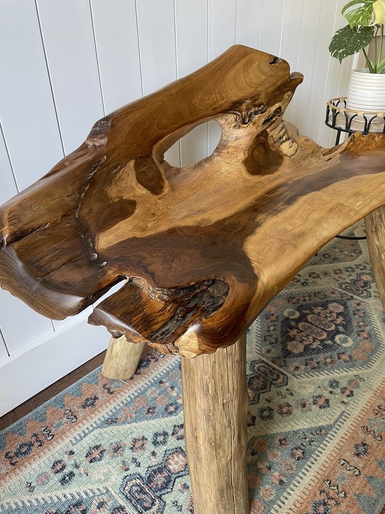 Teak Root Bench