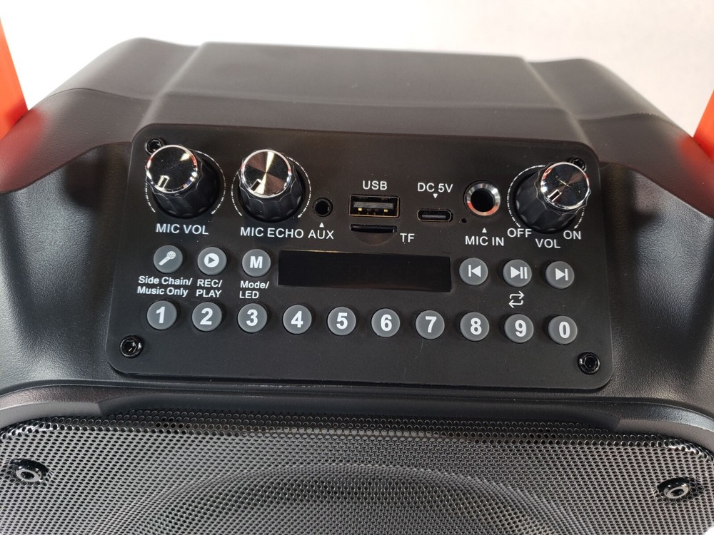 MOYLEAF Portable Karaoke Machine with Only One Working Wireless Microphone