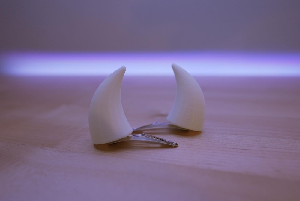 Devil Clip-on Horns (White) Devil White