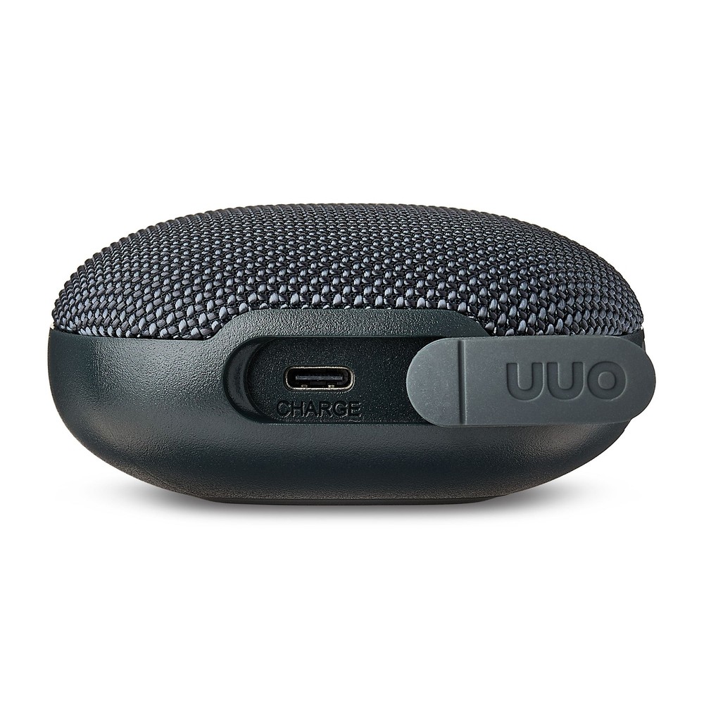 onn Mini Rugged Speaker with Bluetooth Wireless Technology, Gray