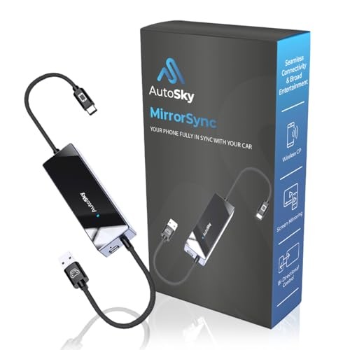 Mirror Sync AMS-1 | Wireless CarPlay Adapter & Smartphone Screen Mirroring