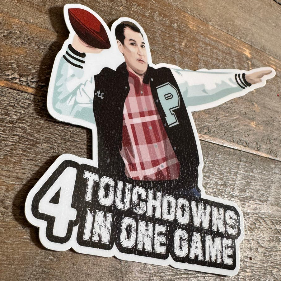 Al Bundy "Four Touchdowns" Vinyl Sticker