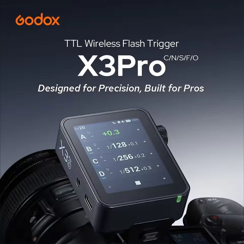 Godox X3pro 2.4inch TTL HSS 2.4G Wireless Flash Trigger Touch Screen Transmitter