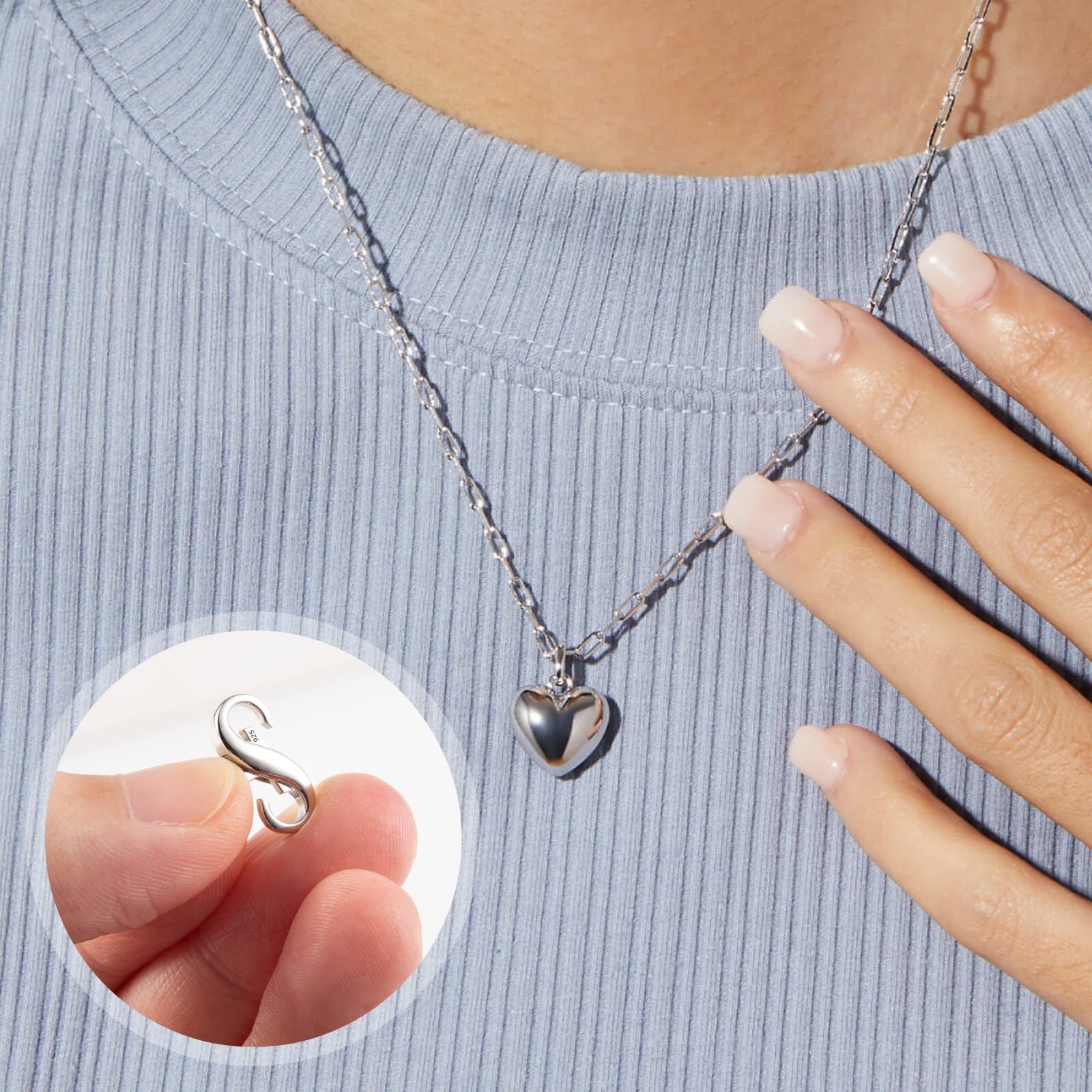 Lobster Clasp Necklace Bracelet Extender 925 Sterling Silver Connector Claw New