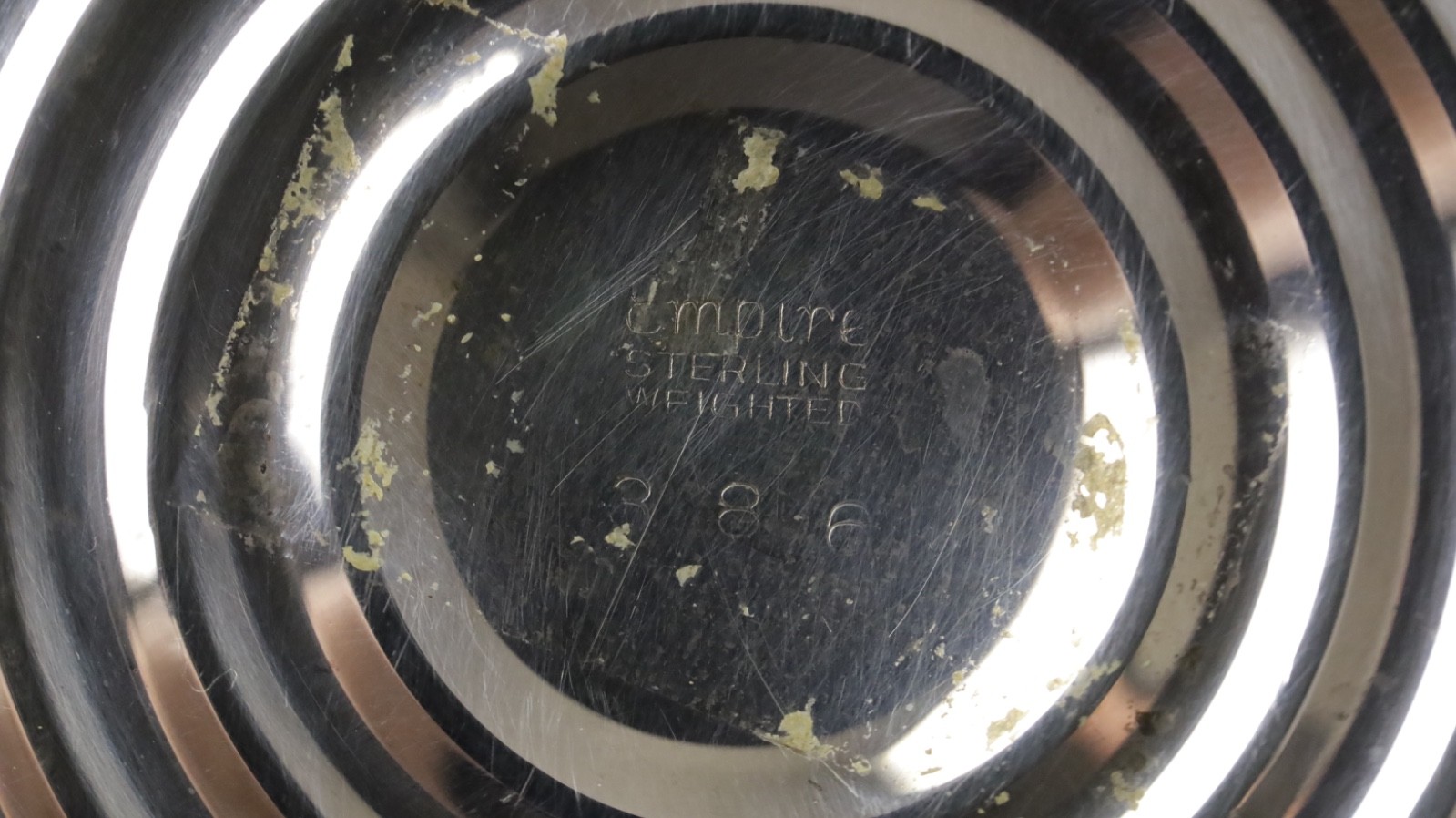 Pair Of Vintage “Empire” Sterling Silver Candelabras #386 - Fast Ship!