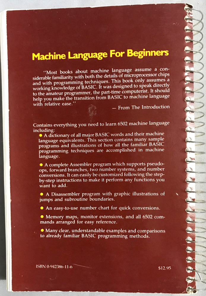 Compute!'s 6502 Machine Language for Beginners R. Mansfield Compute! Books 1983