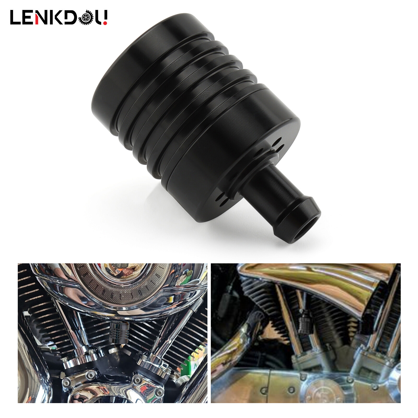 For Harley Engine Oil Collector Vented Breather Canister Gearbox 40-0457 Custom