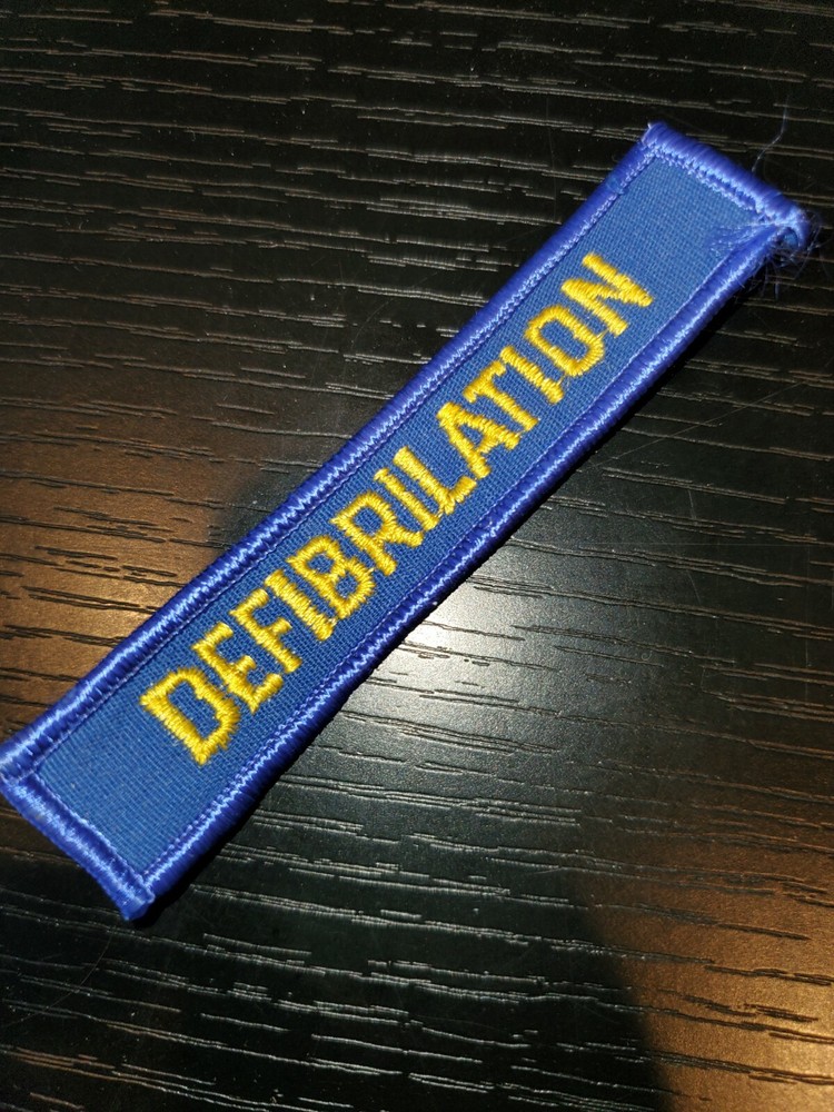 1970s 80s US Army Medical Corps Defibrillation Tab Patch