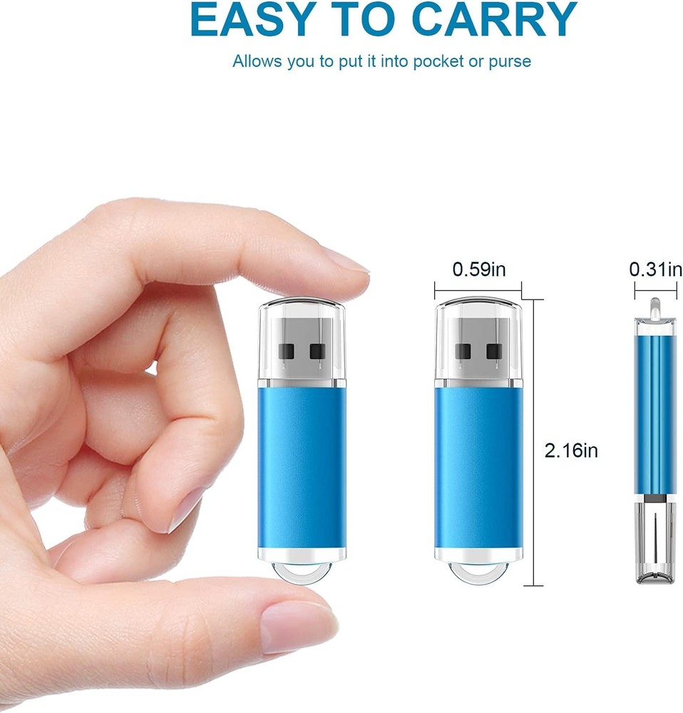 TOPESEL 64GB USB 3.0 Flash Drive 2 Pack