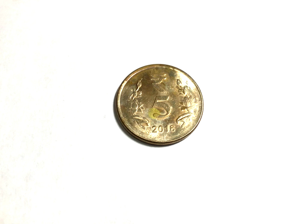 2016 India 5 rupees coin