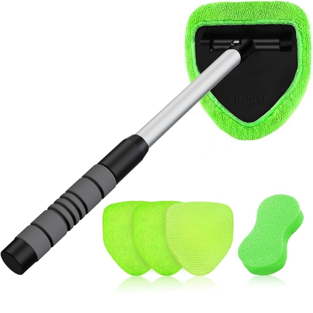 XINDELL Windshield Cleaner Tool Extendable Car Window Cleaning Kit