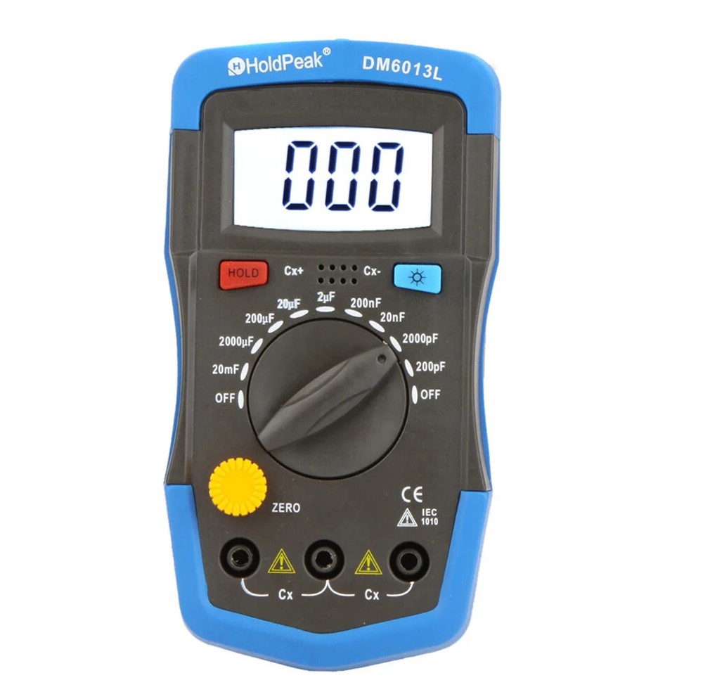 DM6013L Handheld Digital Capacitance Meter Capacitor W/ LCD Backlight