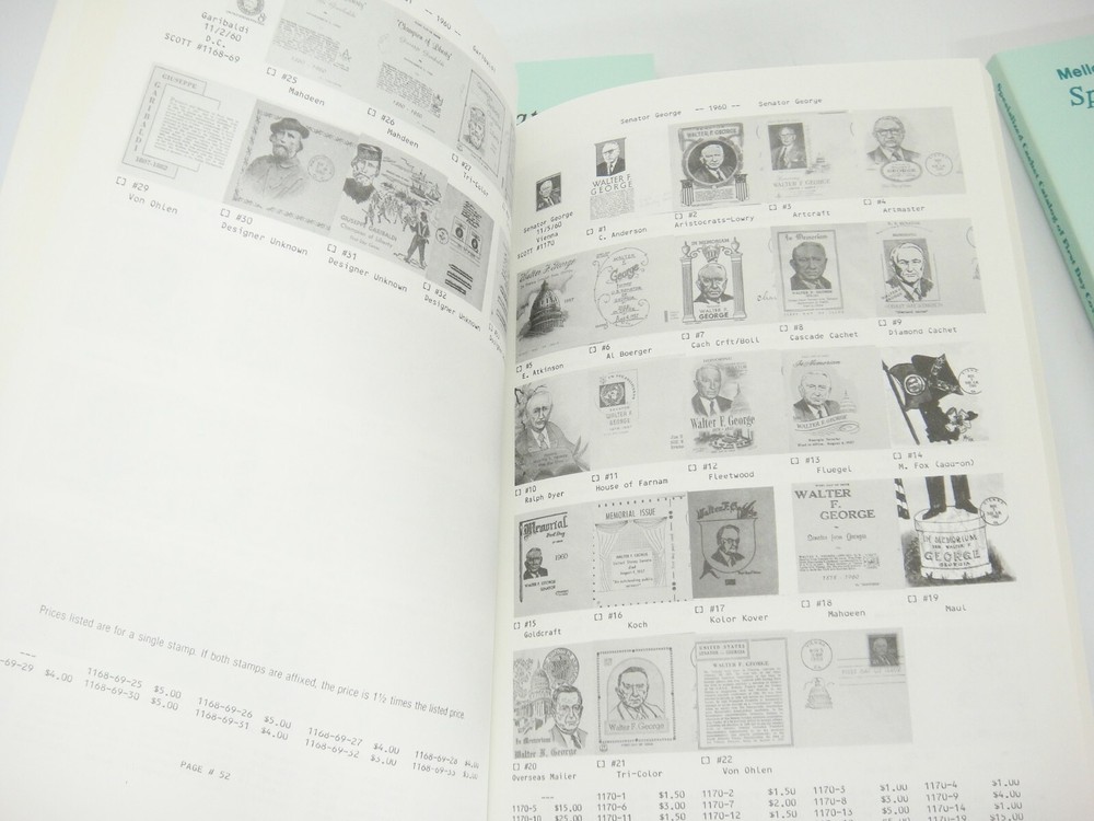 Mellone's Specialized Cachet Catalog of FDCs of the 1960s Volumes 1-3 Complete