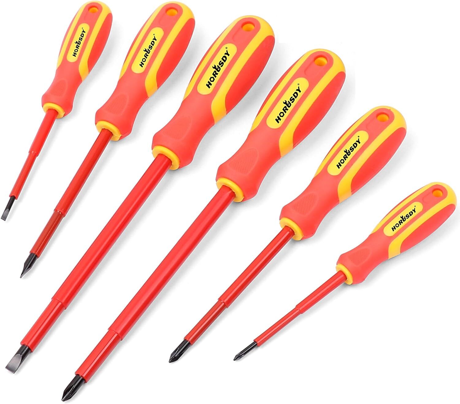 6pc 1000V Insulated Screwdriver Set with Magnetic Tips, New