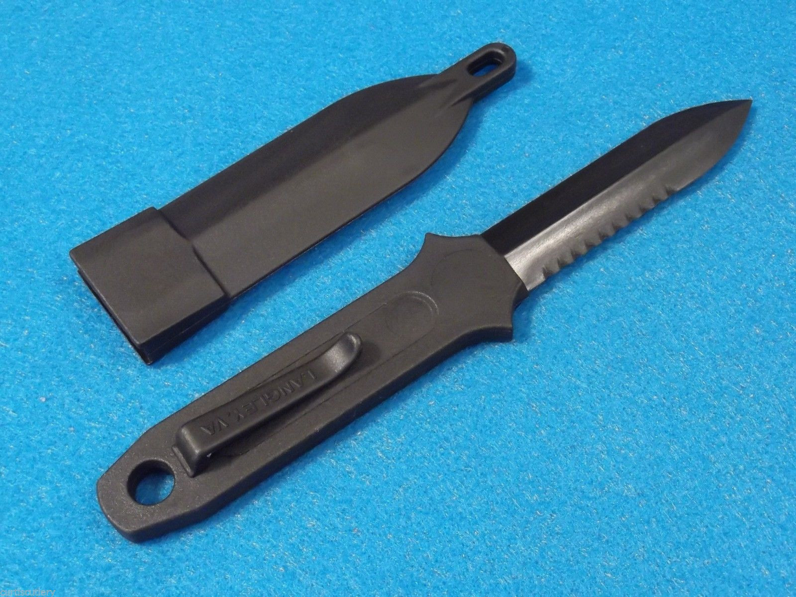 CIA Sticker Neck Knife M4259 non-metal polycarbonate double edge dagger 7"