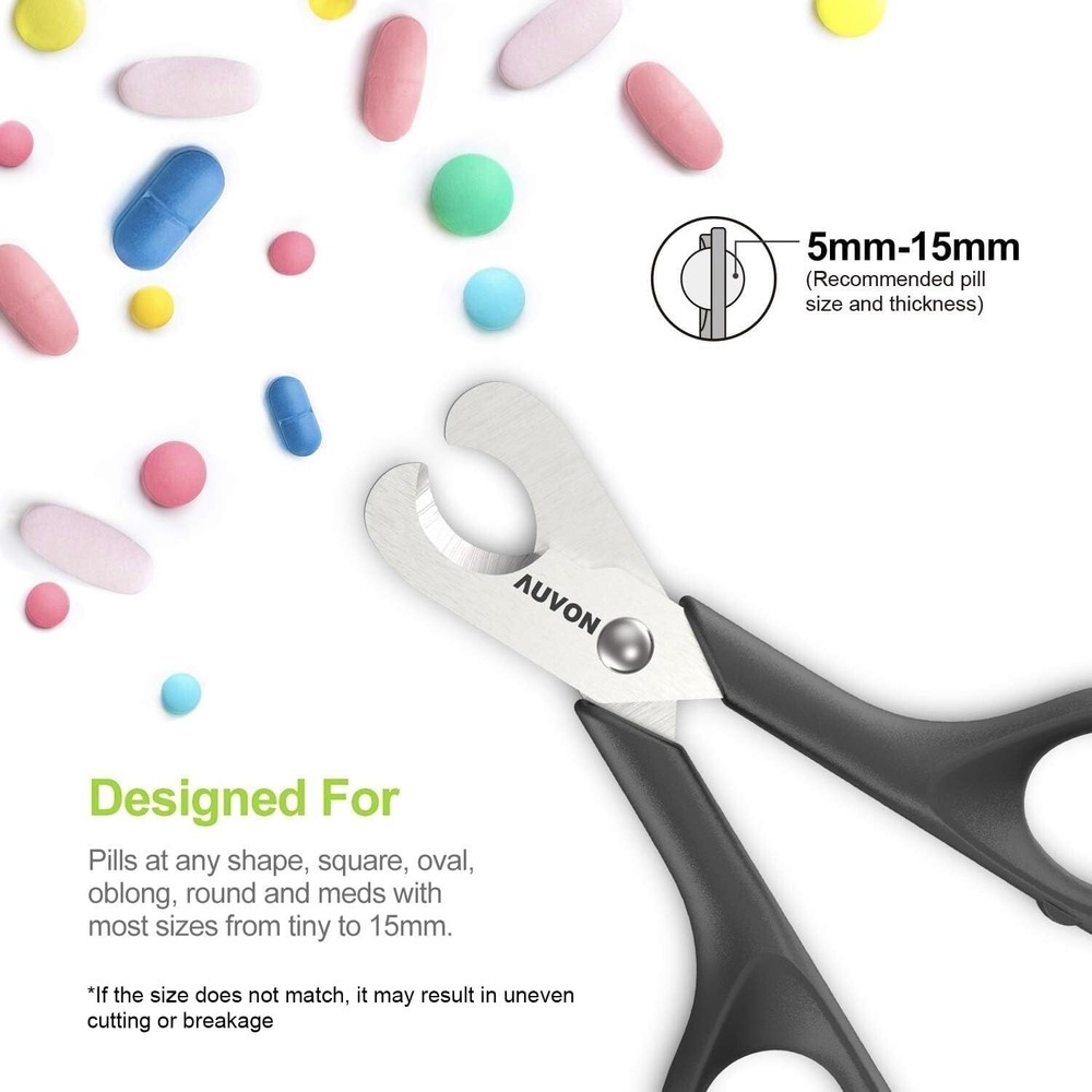 Scissors-Shaped Pill Cutter, Sharp Blade Pill Splitter For Easily Dividing Vit