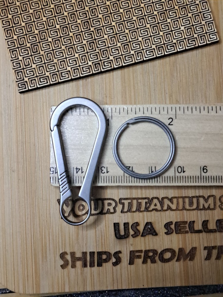 EDC Titanium Carabiner Keychain