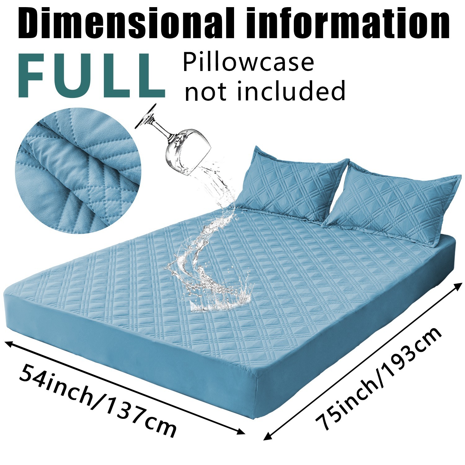 Super soft waterproof mattress cover, layered design, comfortable and durable