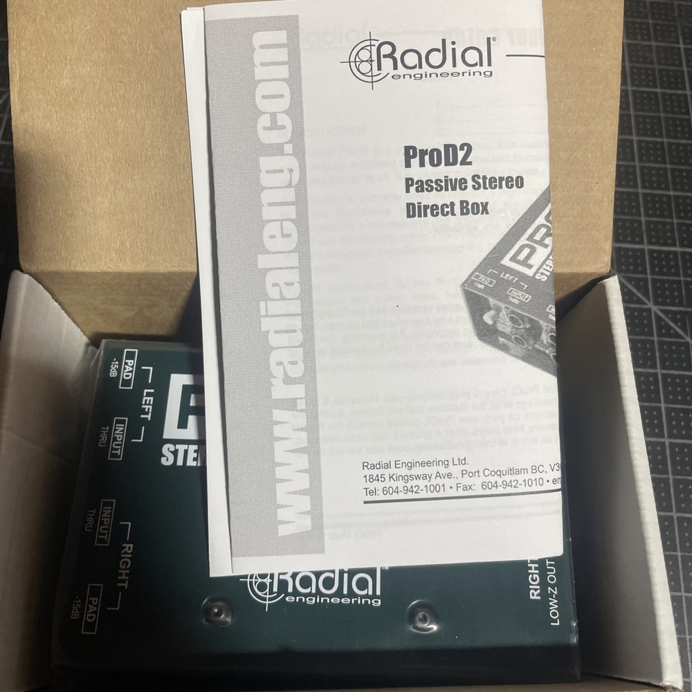 Radial Engineering ProD2 2-Channel Passive Instrument Direct Box