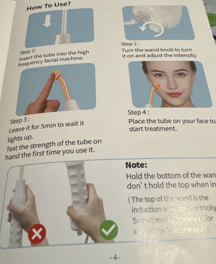 High Frequency Machine 4 In 1 Portable High Frequency Machine