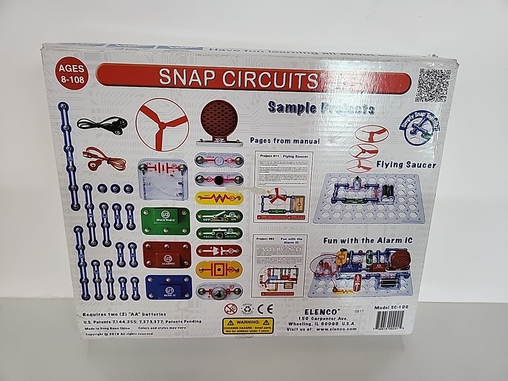 ELENCO Snap Circuits Jr. 100 Experiments Electronics Discovery Kit