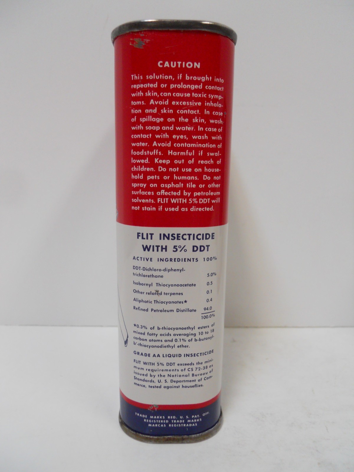 Vintage Set of (4) Different ESSO FLIT 1 Pint Cans Empty and for Display Only