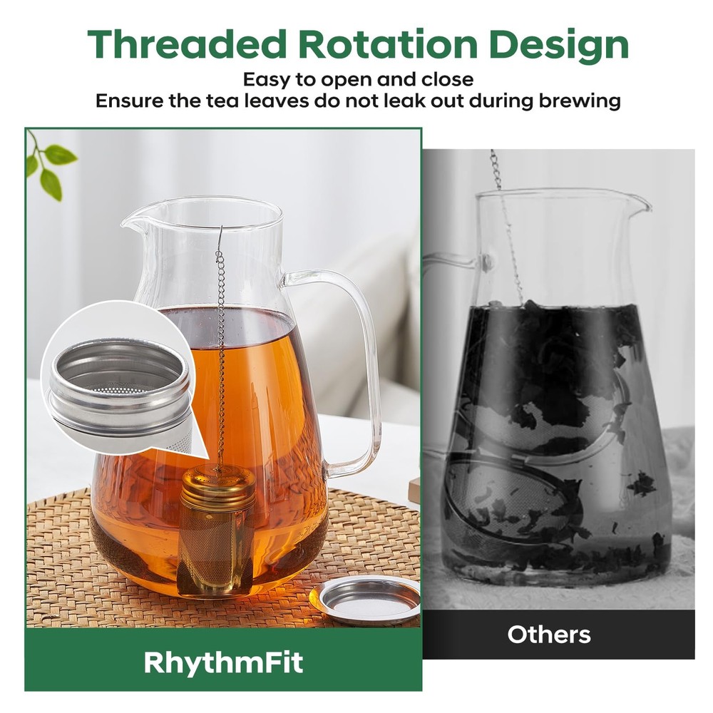 2 Pack Tea Infuser For Loose Leaf Tea, Extra Fine Mesh Tea Diffusers For Loos...