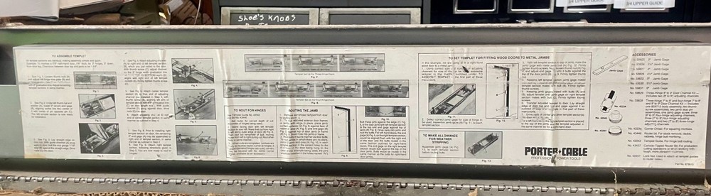Porter Cable Hinge Butt Template Kit