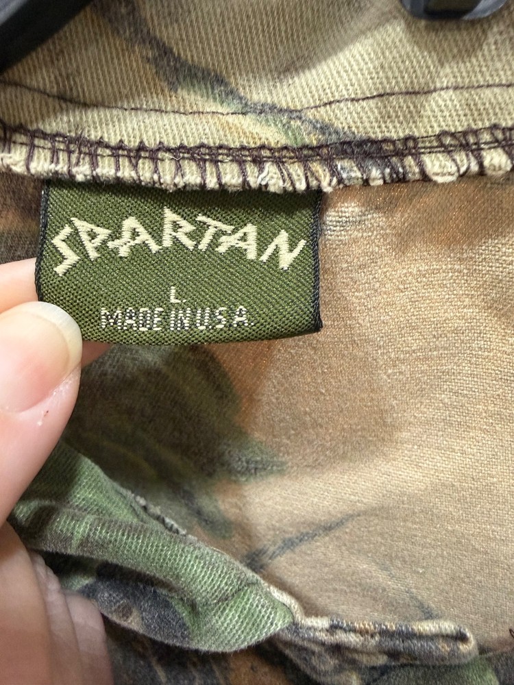 spartan realtree camp button up jacket large