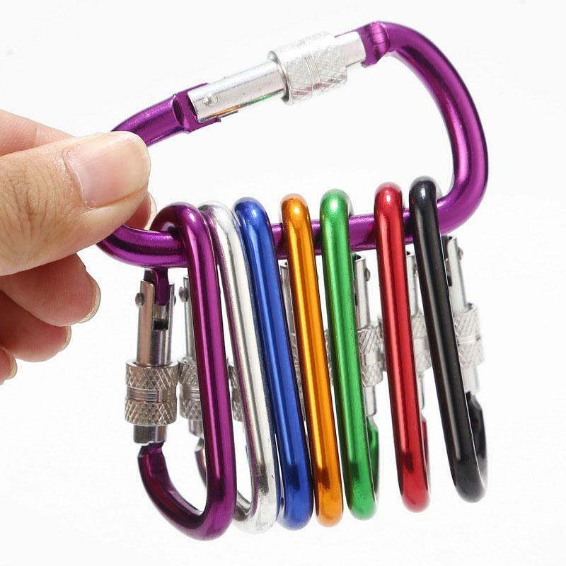 MINI D HOOK/CLIP packs Carabiner aluminum lock FOR backpacks/purses/hand bags