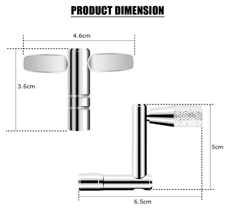 3 Pack Drum Keys Universal Drum Tuning Key with Continuous Motion Speed Key