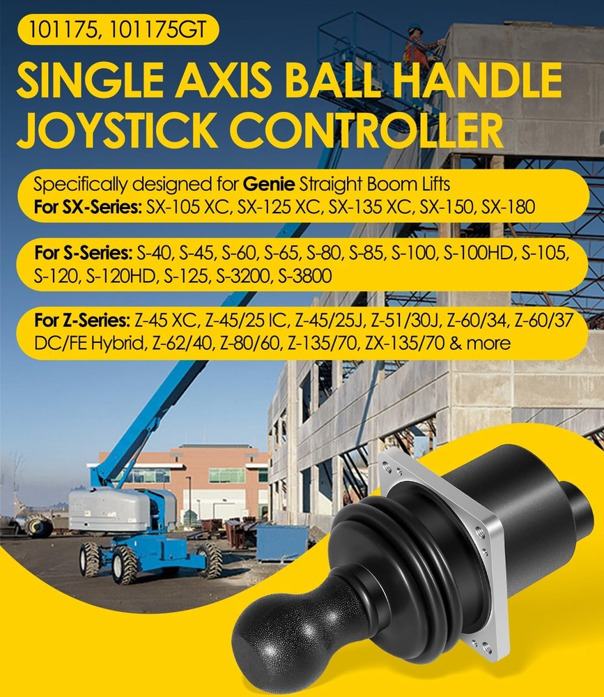 101175 101175GT Single Axis Ball Handle Joystick Controller for Genie Straight