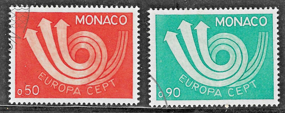 Monaco (1973) - Scott # 866 - 867,   Used