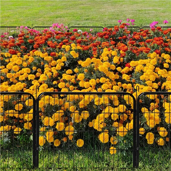 Decorative Garden Fence 24/32/40-Inch Folding Barrier Panels Landscape Outdoor