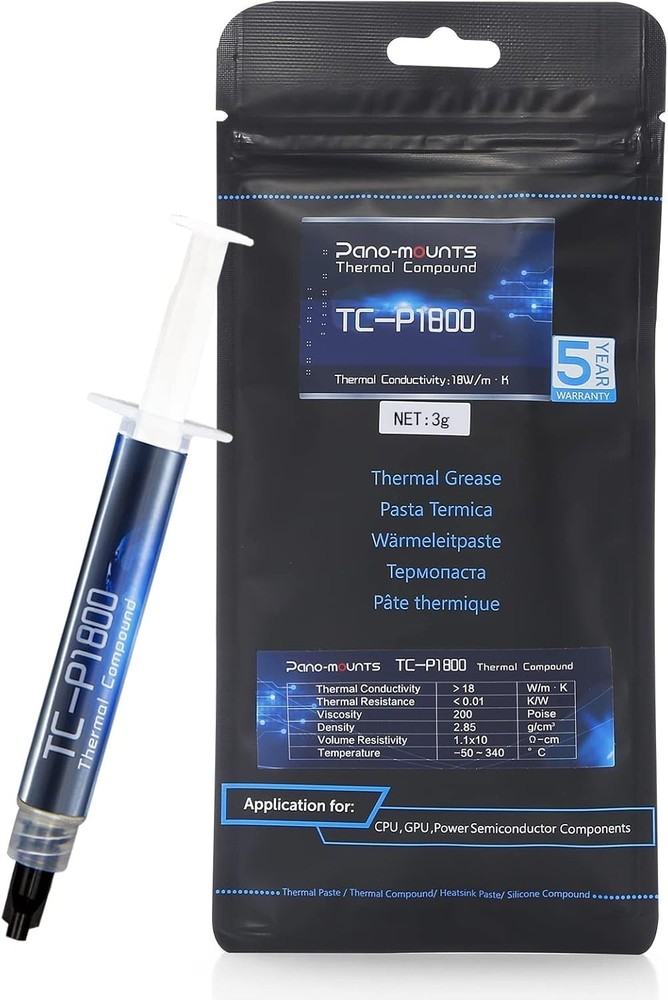 High-Performance CPU/GPU Thermal Paste 3g - Includes Application Tools for Ease
