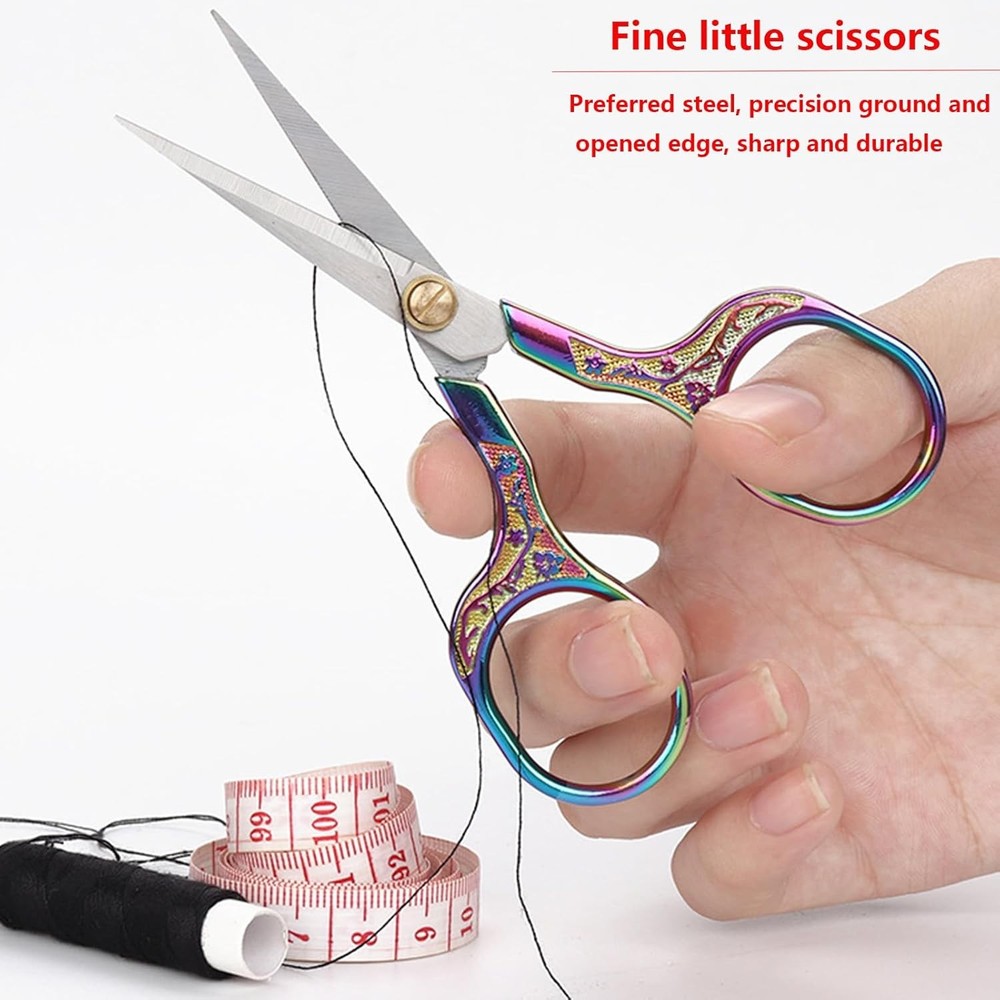 Embroidery Scissors Set 2 Piece Small Sharp Tools for Crochet & Crafts