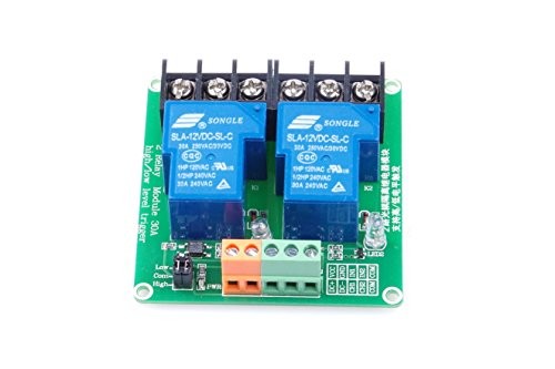 DC 12V 30A 2-Channel Relay Module High Or Low Level Triggering with
